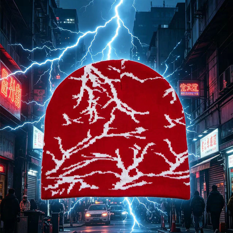 White Lightning Y2K beanie