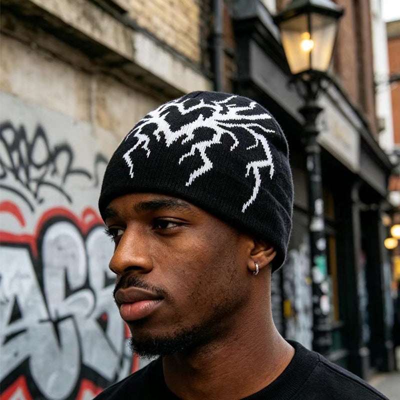 White Lightning Y2K beanie
